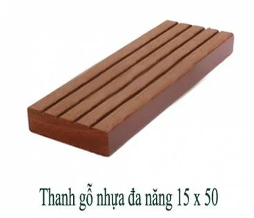 Thanh gỗ nhựa đa năng 15x50