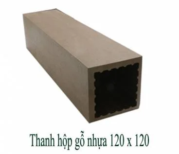 Thanh hộp gỗ nhựa 120x120