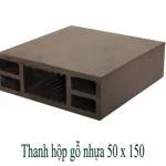 Thanh hộp gỗ nhựa 50x150