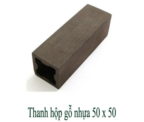 Thanh hộp gỗ nhựa 50x50