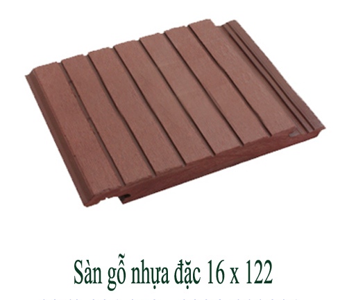 Sàn gỗ nhựa đặc 16x122