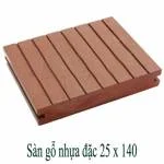 Sàn gỗ nhựa đặc 25x140