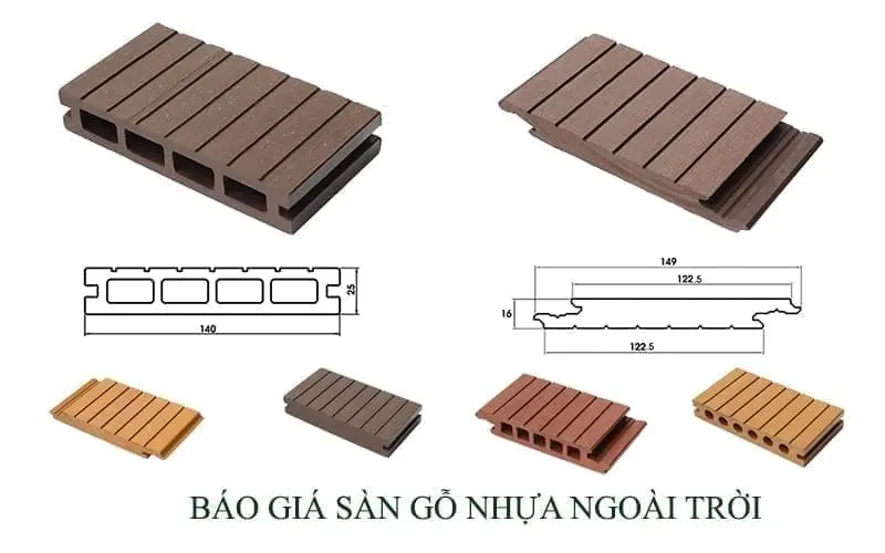 Báo giá sàn gỗ nhựa ngoài trời