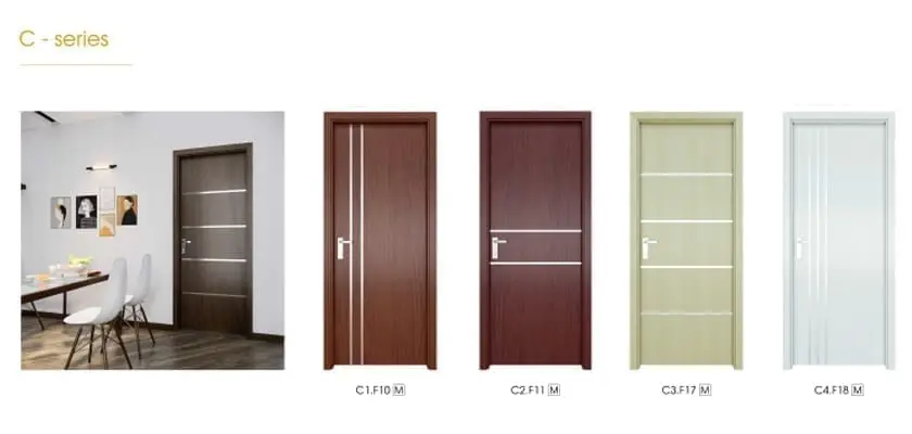 Cửa gỗ nhựa composite soi chỉ