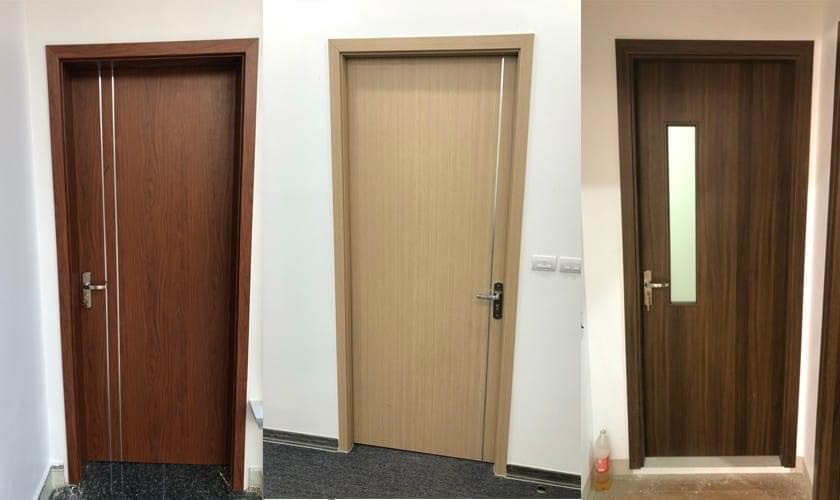 Mẫu cửa gỗ nhựa sinh thái nhựa composite ecoplast door