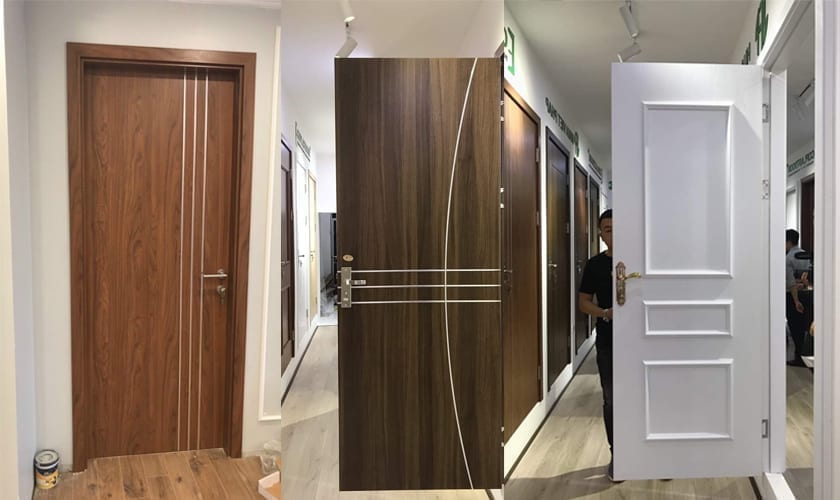 Mẫu cửa gỗ nhựa sinh thái nhựa composite ecoplast door