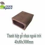 Thanh hộp gỗ nhựa 40x80x3000